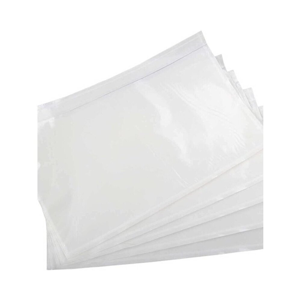Clear 7.5'' x 5.5'' Packing List Envelopes, Adhesive Shipping Label